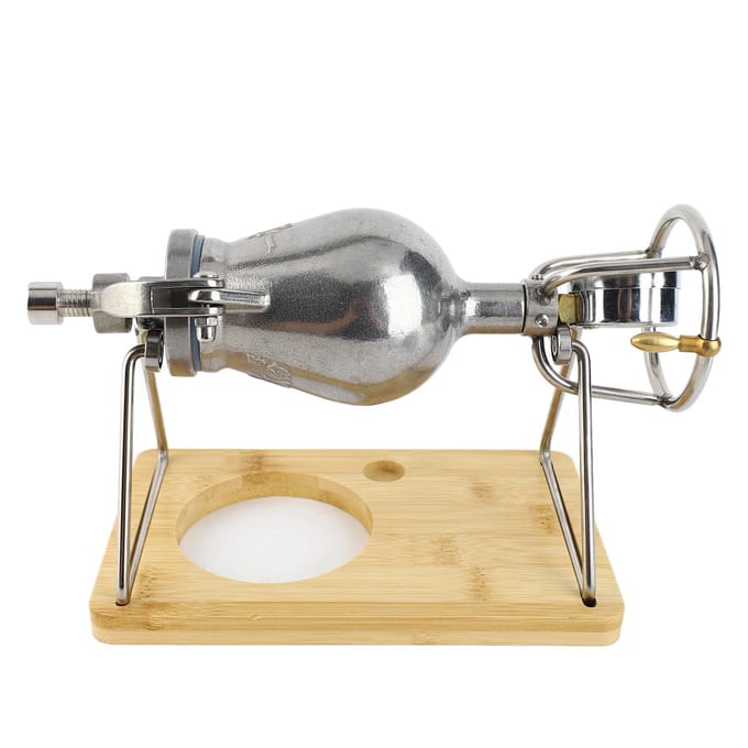 Popcornmachine Mini 304 Roestvrij Staal Traditionele Handmatige Popcornmaker Voor Huishouden gray