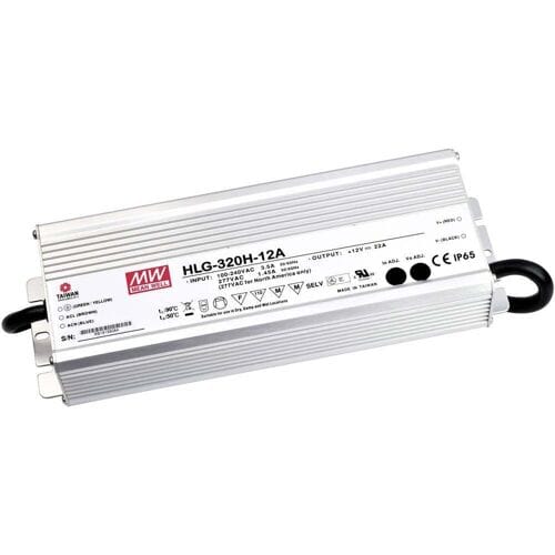 MEAN WELL HLG-320H-36A LED-driver, LED-transformator Constante spanning, Constante stroomsterkte 320 W 8.9 A 36 V/DC PFC-schakeling,...