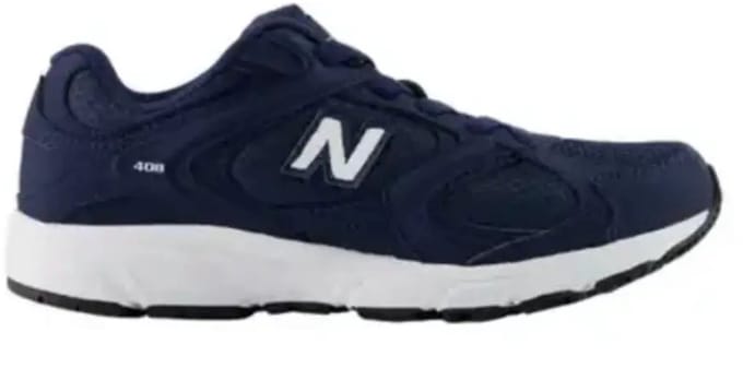 New balance 408 bungee lace in de kleur marine.