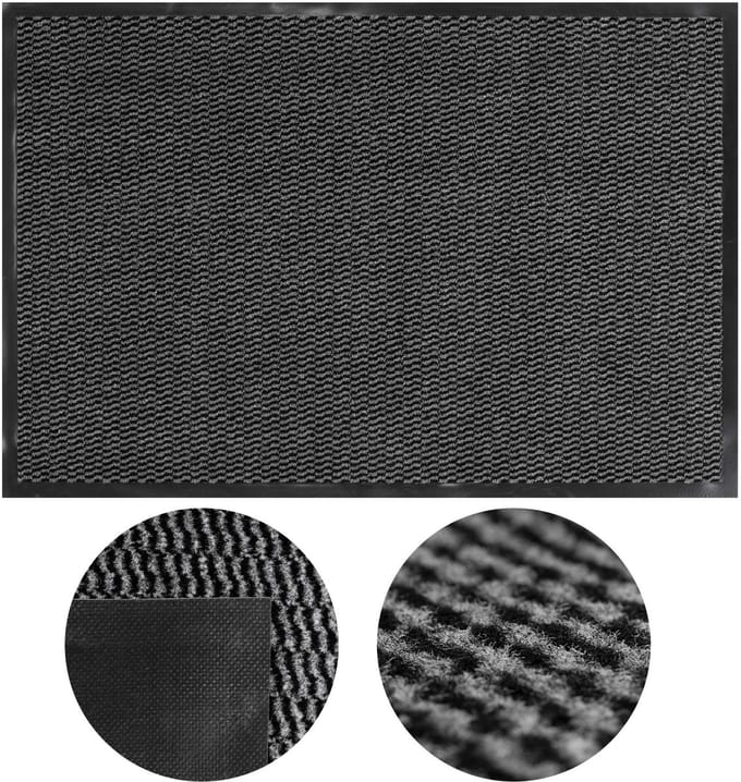 Springos Deurmat - Buitenmat - Droogloopmat - Anti -Slip - Grafiet - 60 x 90 Cm