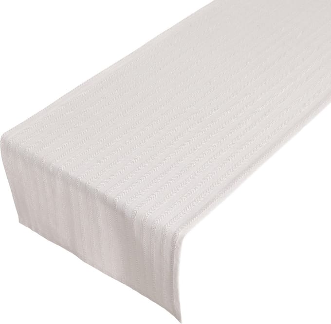 Herringbone Metallic Tafelloper roze 50x140cm