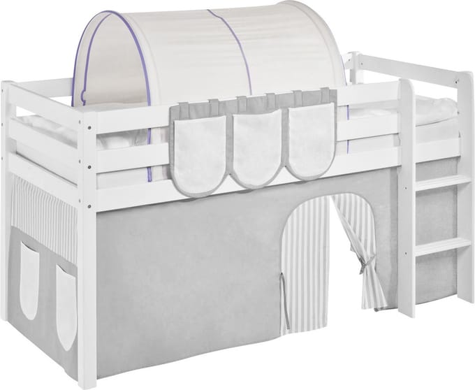 Tunnel Lila Beige voor halfhoogslaper