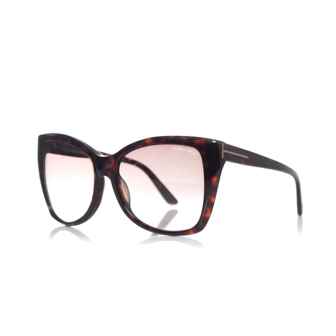 Bruine oversized Carli zonnebril