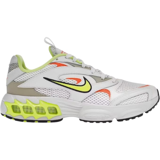 Nike Air Fire gele details witte sneakers