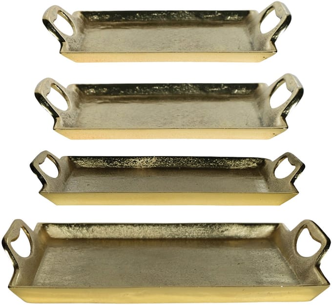 dienblad rechthoek champagne goud 35cm