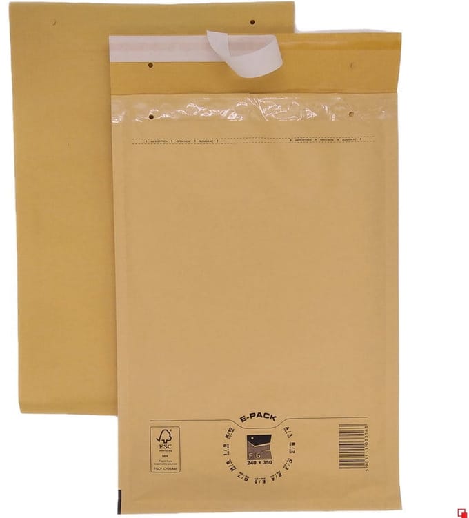 Heykapak - Luchtkussenzak - Bruin - F16 Formaat - 240x350mm
