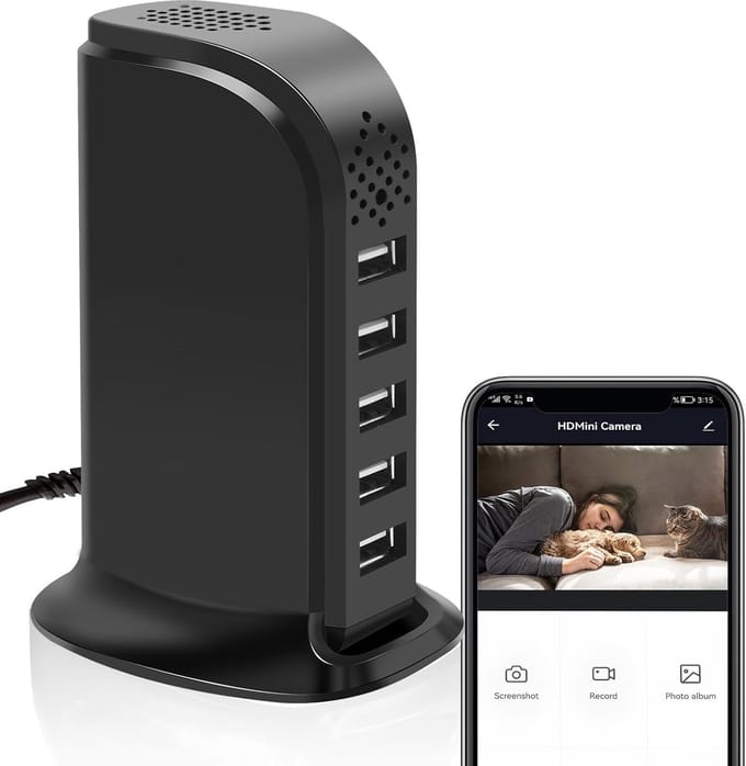 Verborgen Camera - Mini Camera - Thuis Beveiliging - 1080P WiFi Opname - 5x8x3 cm