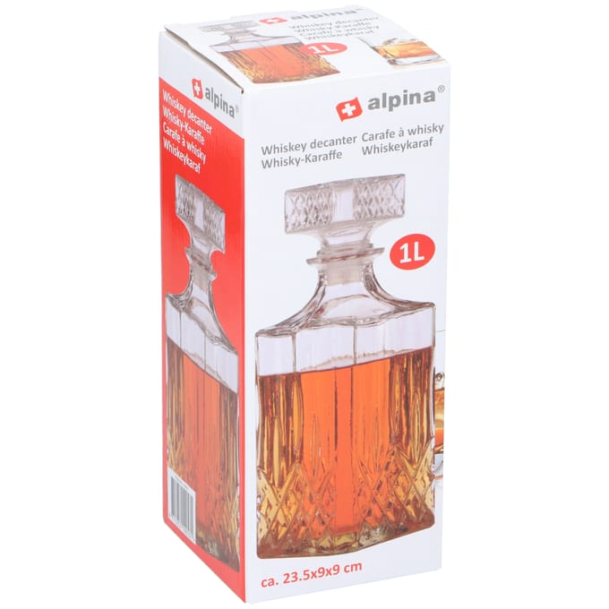 Alpina Whiskey Karaf - 800 ML - Glas