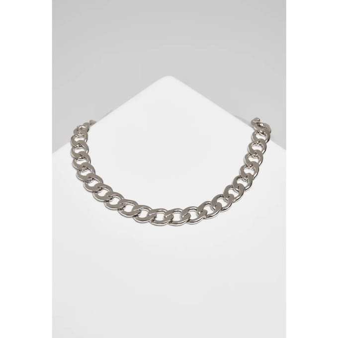 Urban Classics Big Chain Necklace Halsketting zilverkleurig Ijzer -