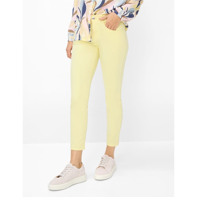 Brax Dames Jeans  Style SHAKIRA S BUTTERCUP, denim lichtgeel, maat 48
