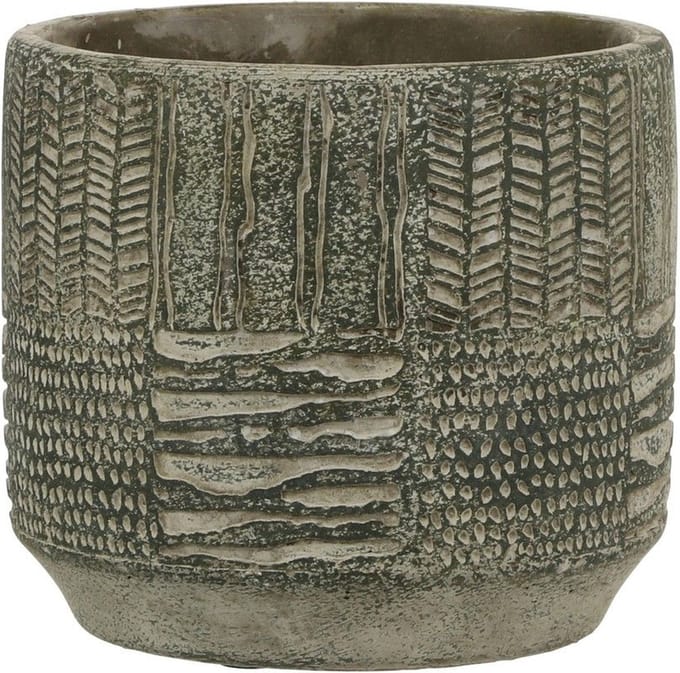 MICA DECORATIONS LYNN BLOEMPOT - H12,5 X Ø14 CM - GROEN