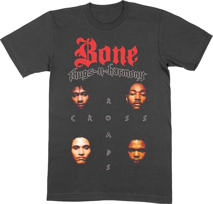Bone ThugsNHarmony Heren Tshirt -2XL- Crossroads Zwart