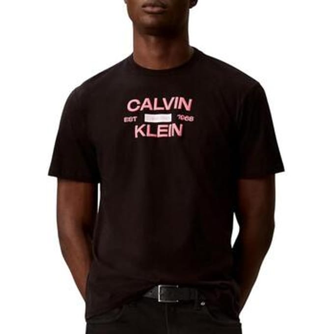 Calvin Klein Zwarte Katoenen Herent-shirt