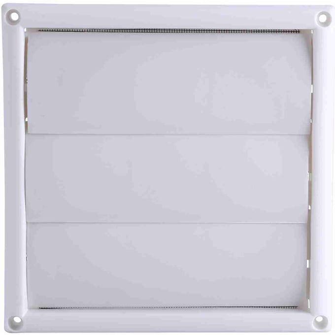 1 Stuk Kunststof Luchtuitlaat Rooster Afdekking 3 Kleppen Muurkanaal Ventilatierooster Met Net Nieuw 20*20cm