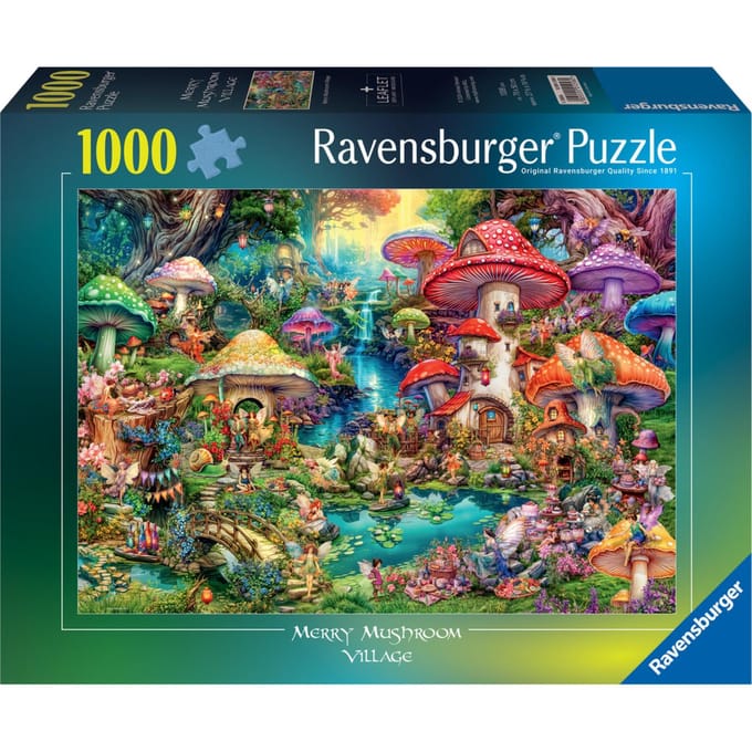 Ravensburger Jigsaw puzzle Merry Mushroom Village 1000 pcs. 2D Puzzels