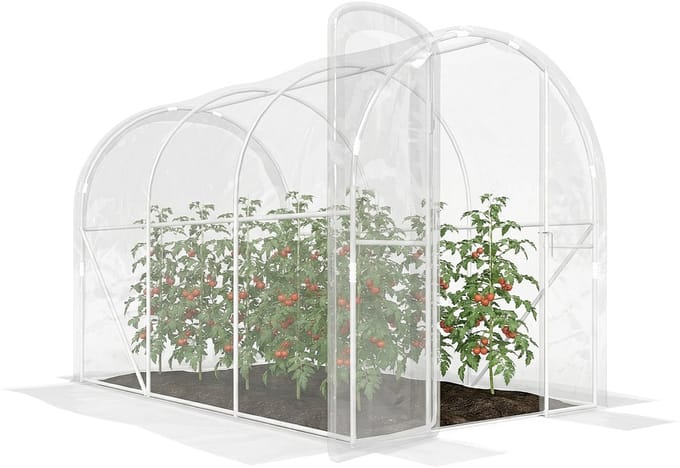 Outsunny Tunnelkas - Polyethyleen - 300x200x195cm - Transparant