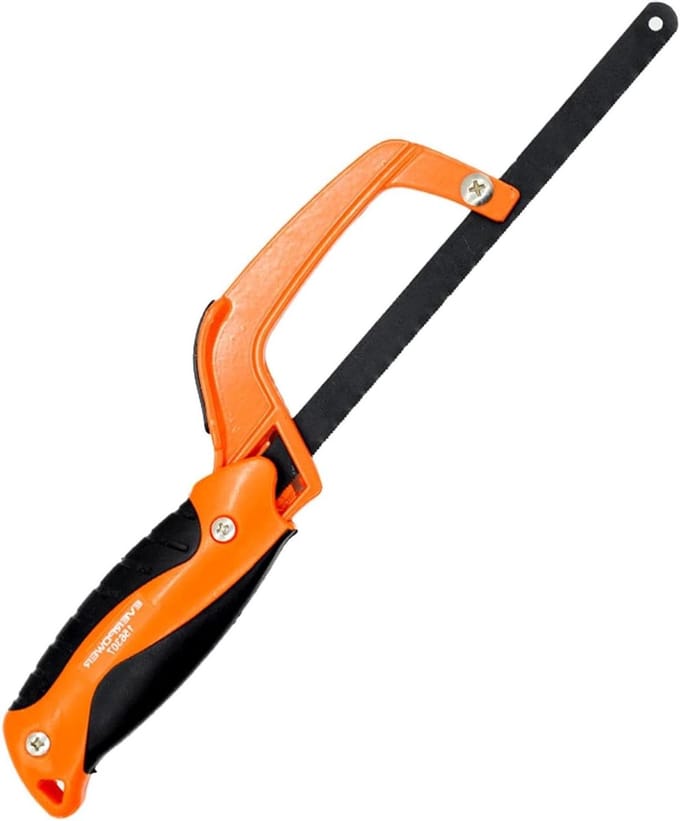 Compacte handzaag - Metaalzaag - Metaal snijden - Ergonomische handgreep - 333 cm - Grijs