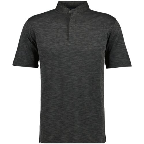 Ragman Polo Soft Knit Flame Design Stand Up Collar Leisteen / male