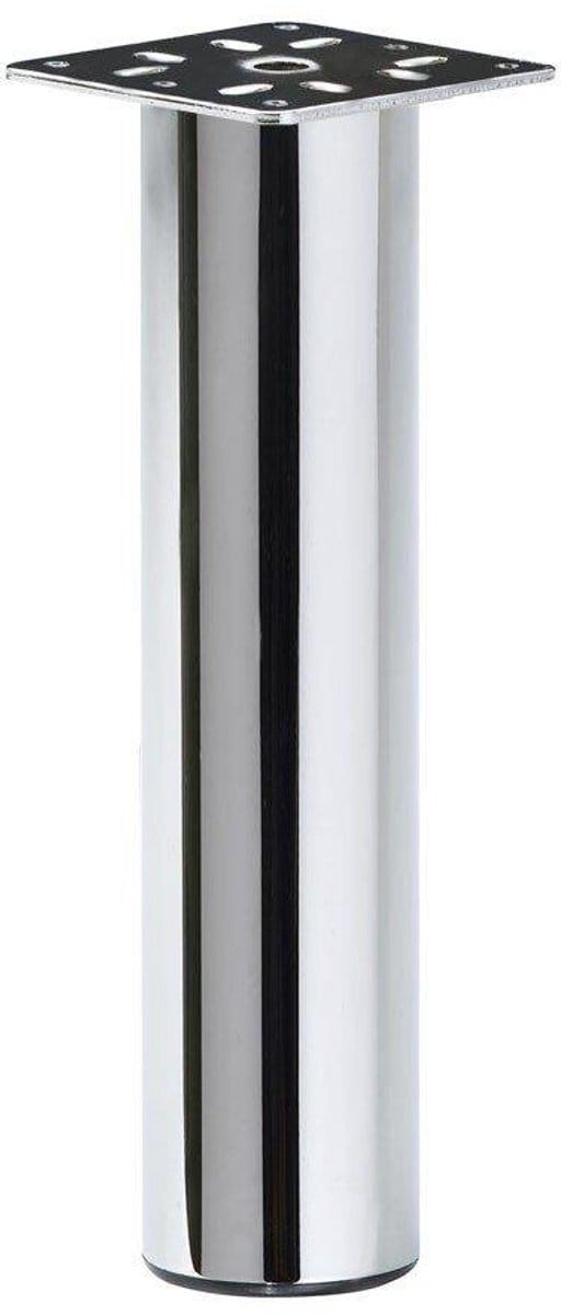 FLE - Stalen meubelpoot chroom rond ø 5 cm en hoogte 20 cm