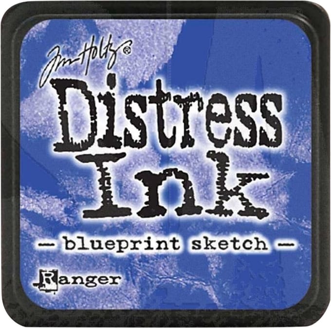 Tim Holtz - Ranger Distress Mini Ink pad - blueprint sketch - TDP47346