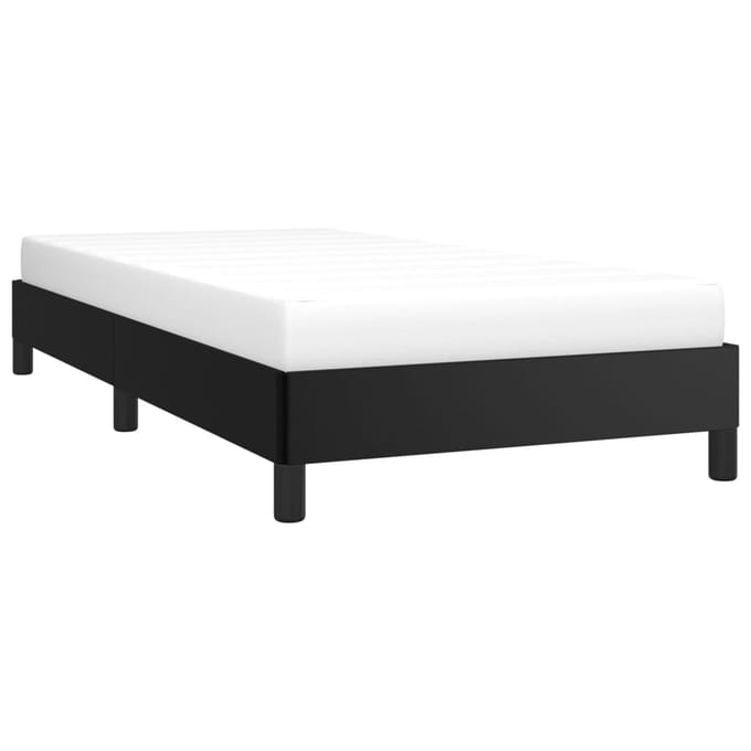 vidaXL - Bedframe - kunstleer - zwart - 100x200 - cm