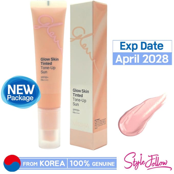 [MISSHA] Glow Skin Getinte Tone-Up Sun 30ml (SPF50+/PA++++) 1pc (30ml) white