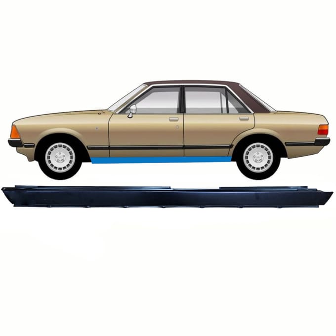 Volledige dorpel voor Ford Granada 1977-1985 / Links