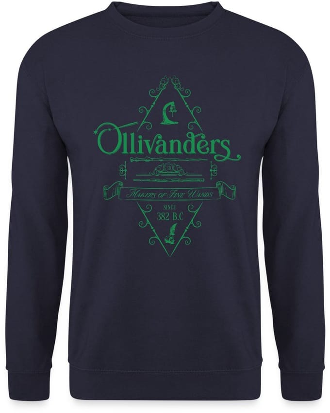 Harry Potter Olivanders Winkel Groen Logo Sweater Heren