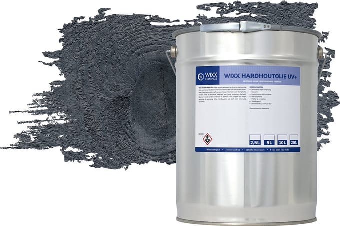 Wixx Hardhoutolie UV+ - 20L - Zwart