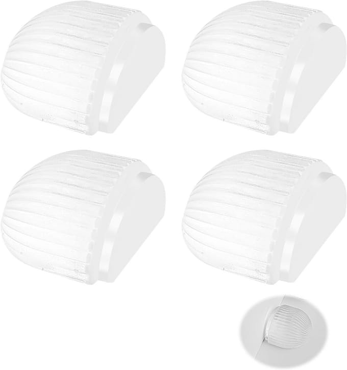 4 Stuks Zelfklevende Deurstoppers Transparant voor Vloer en Muur