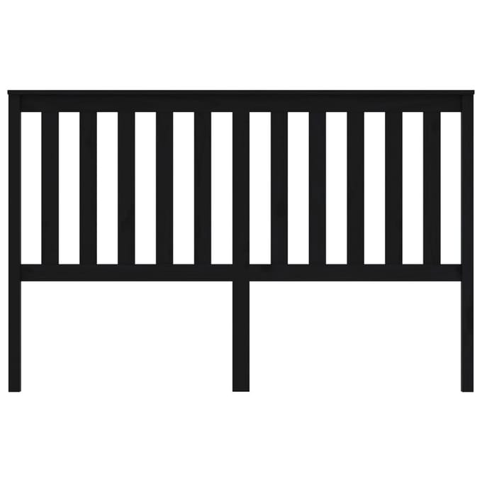 vidaXL - Hoofdbord - 166x6x101 - cm - massief - grenenhout - zwart
