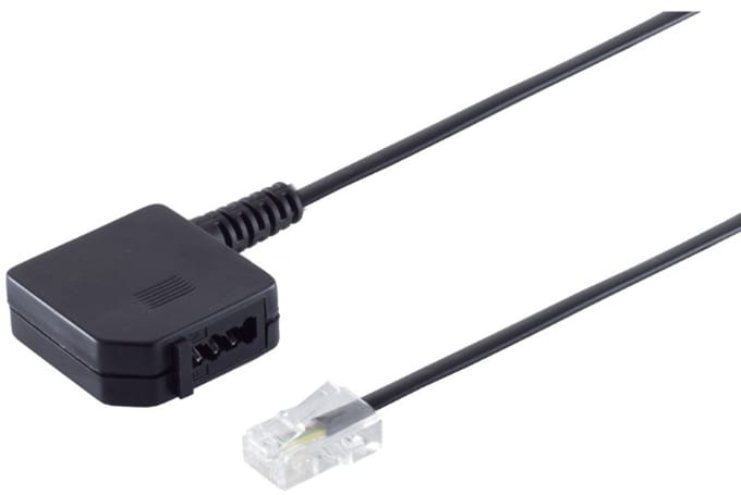RJ45 - TAE-U (TAE-N + TAE-F) adapter | 4-aderig (8P4C) | 0,20 meter