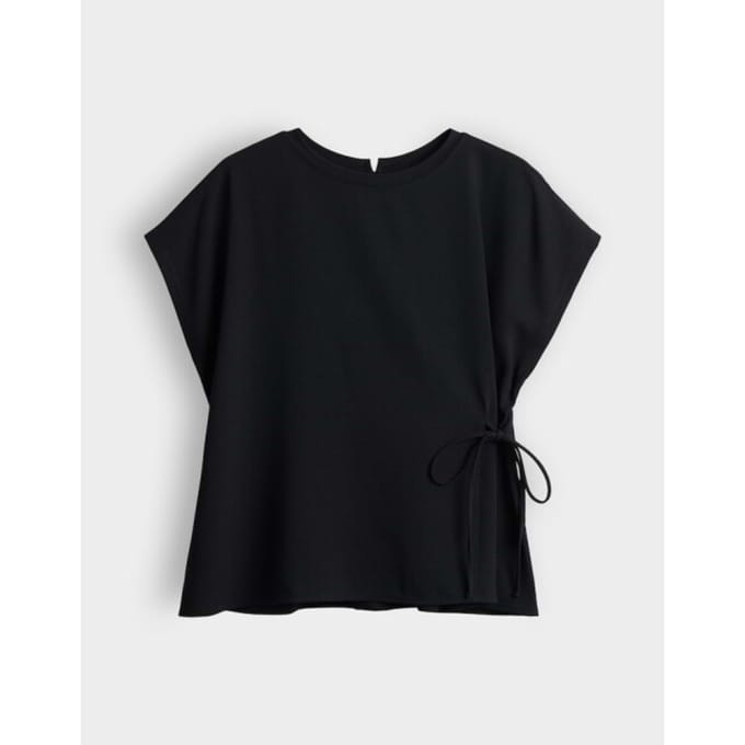 T-shirt met zijdelingse vetersluiting model 'Sifem'