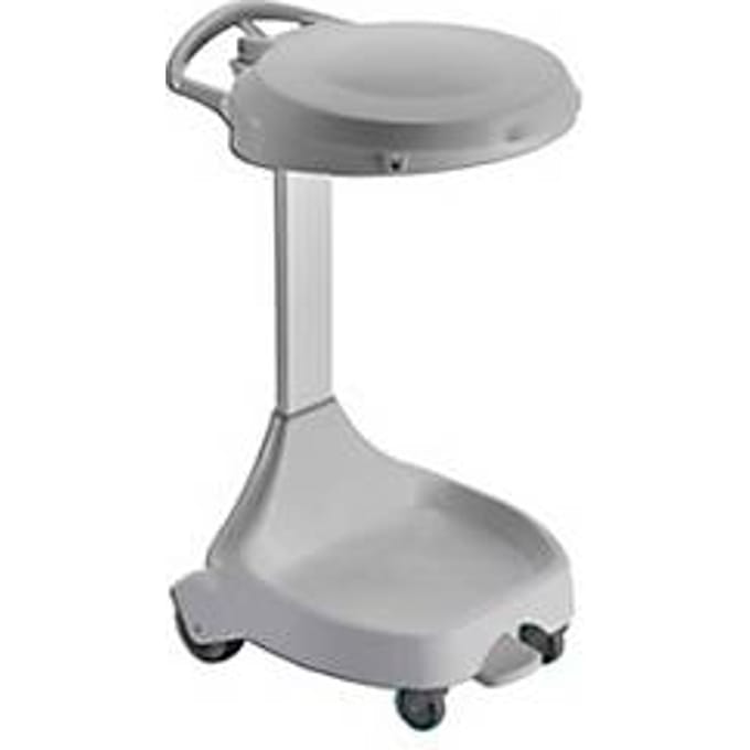 Afvalverzamelaar 120 L HACCP, lichtgrijs