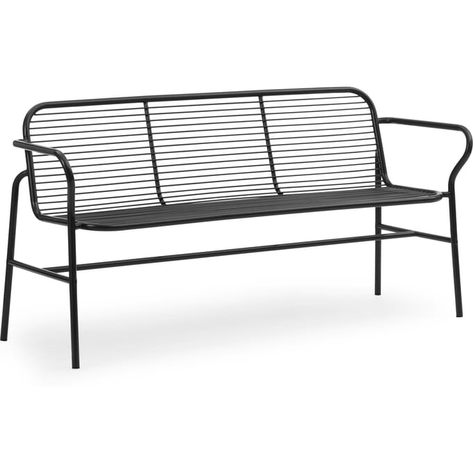 Normann Copenhagen Vig Outdoor Eetbank - zwart/zwart