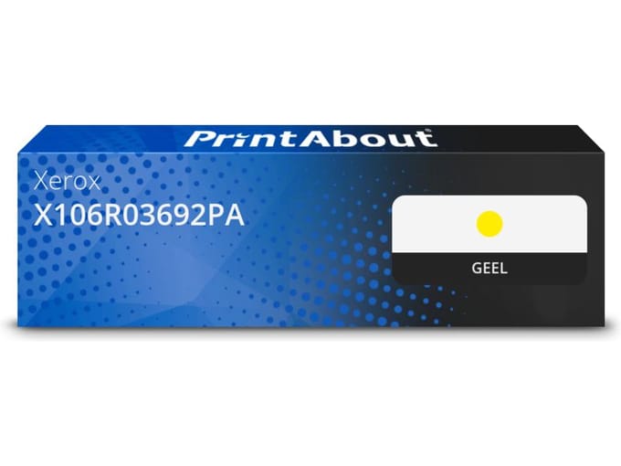 PrintAbout huismerk Toner 106R03692 Geel Geschikt voor Xerox