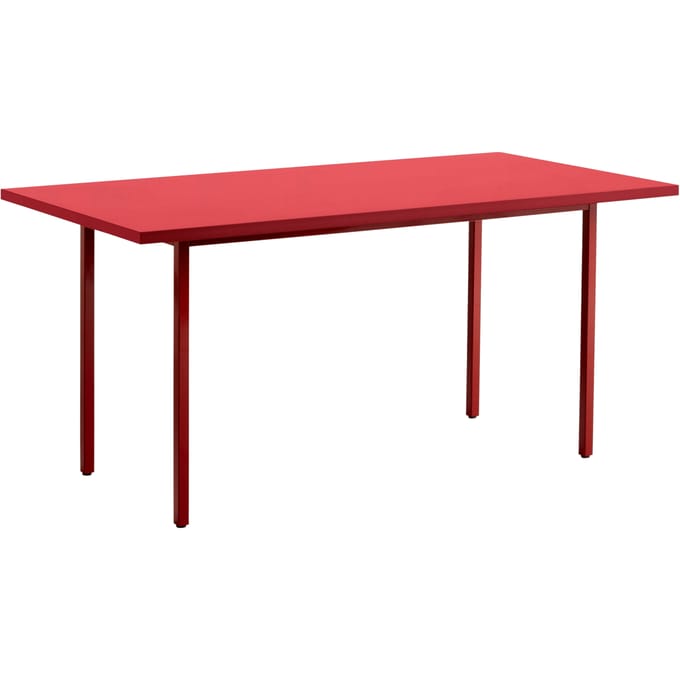 HAY Two Colour Tafel rechthoekig - rood - red - 160 x 82 cm