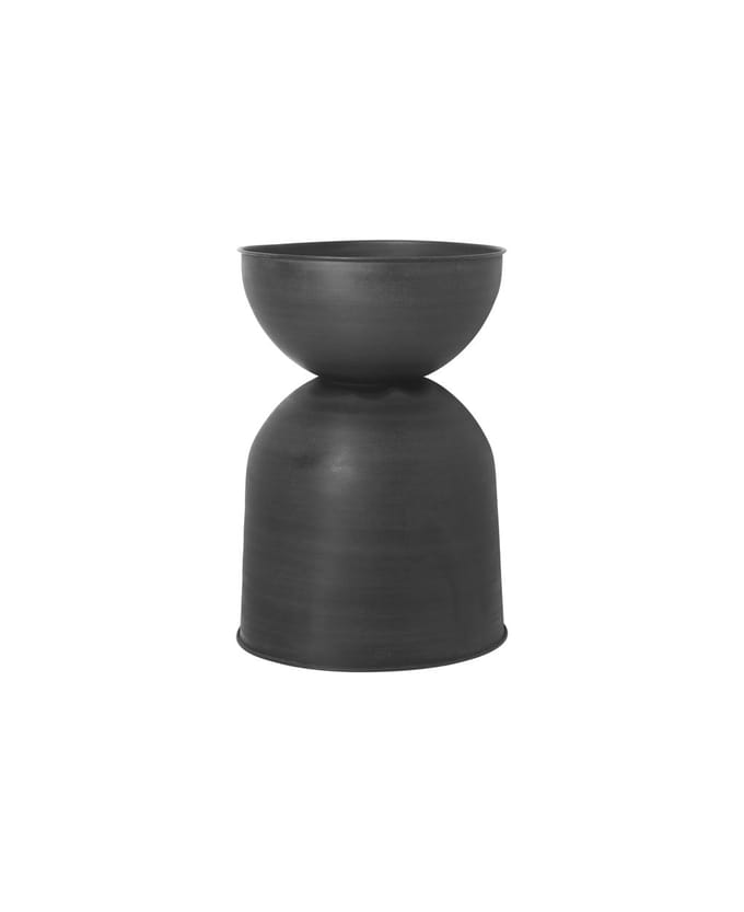 Ferm Living - Hourglass Bloempot - L - zwart