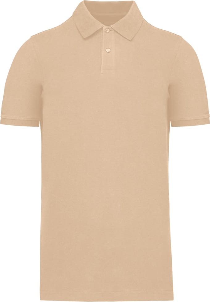 Kariban Piqué-herenpolo Bio180 K2025 - Light Sand - XS