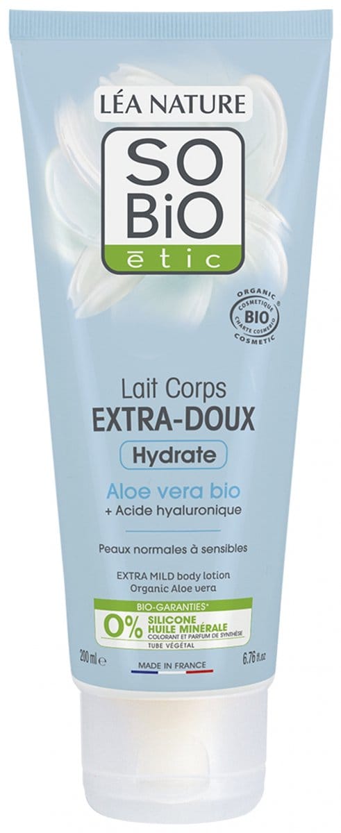 SO’BiO étic Bodylotion extra mild aloe vera 200 Milliliter