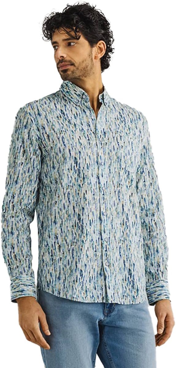 State of Art casual overhemd blauw