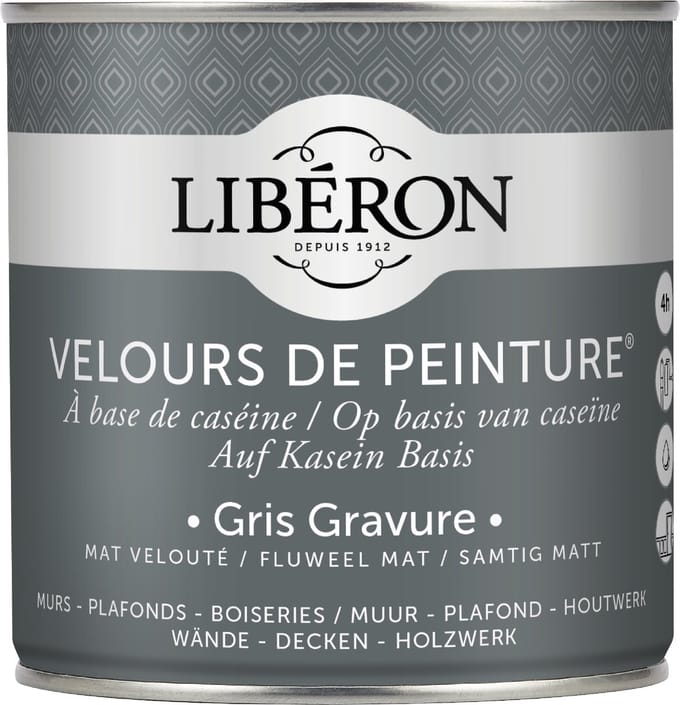 Liberon Velours De Peinture Muurverf - Mat - Gris Gravure - 0,5l