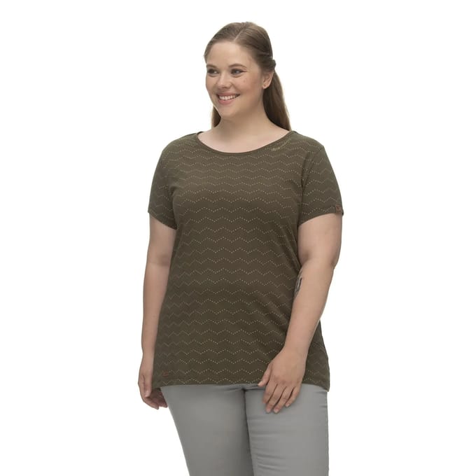 T-shirt dames Ragwear Mintt Zig Zag Plus