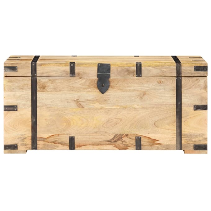 vidaXL - Opbergkist - 90x40x40 - cm - massief - mangohout