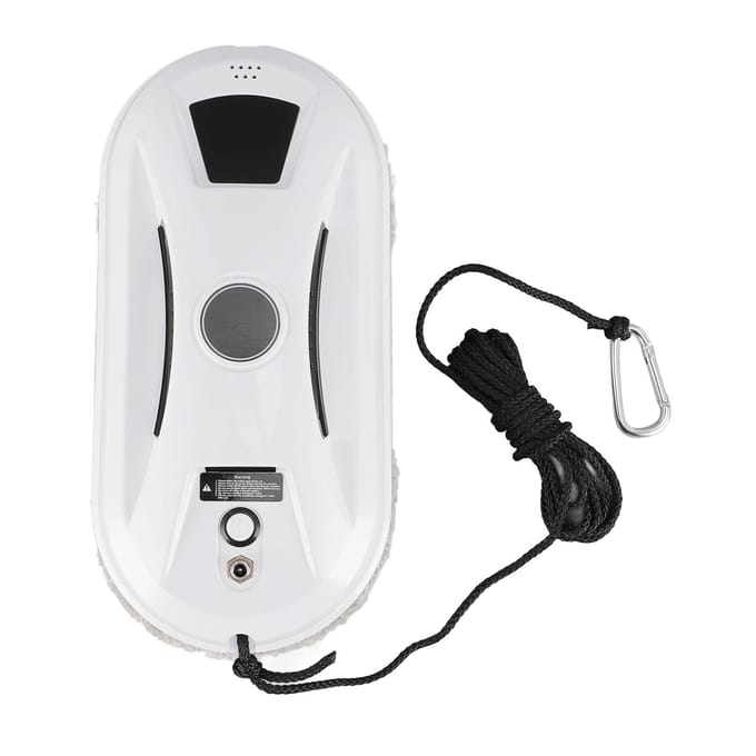 Robot Lave-vitres Aspiration 5600Pa Robot Lave-vitres Intelligent Automatique Télécommande Robot Fenêtre US Plug white