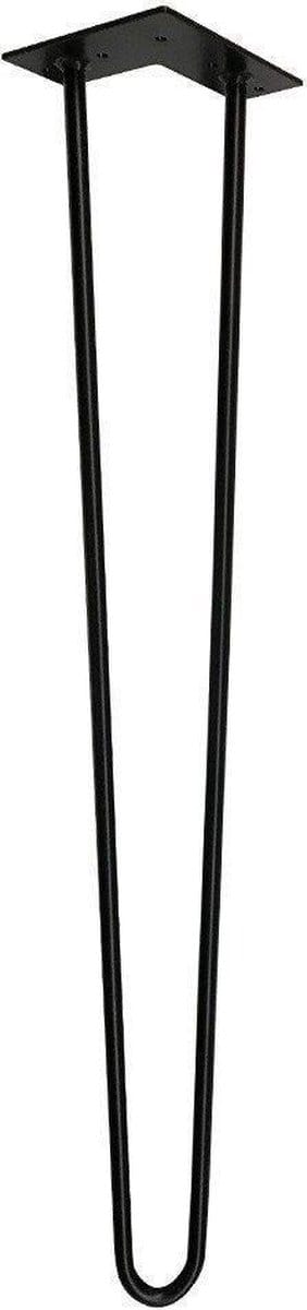 FLE - Stalen hairpin zwart hairpin ø 1,2 cm en hoogte 71 cm
