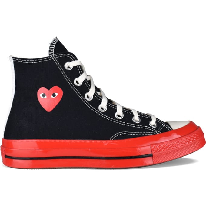 Comme des garçons Chuck Taylor hoge sneakers Zwart