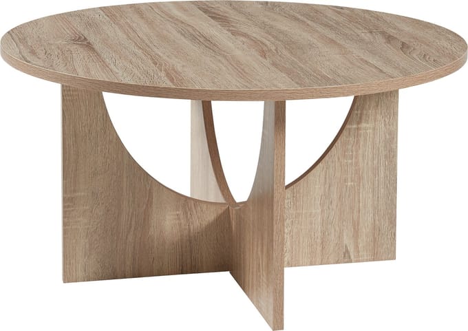 Salontafel Rindal rond eikenkleurig 80x41,5 cm [en.casa]
