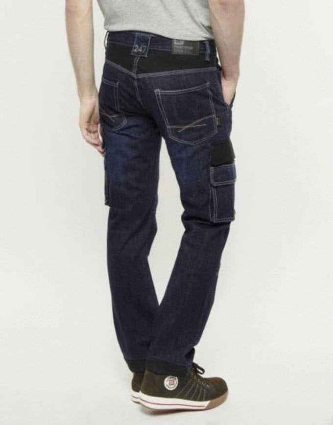 247 Jeans Spijkerbroek Grizzly D30 Donkerblauw - Werkkleding - L36-W36
