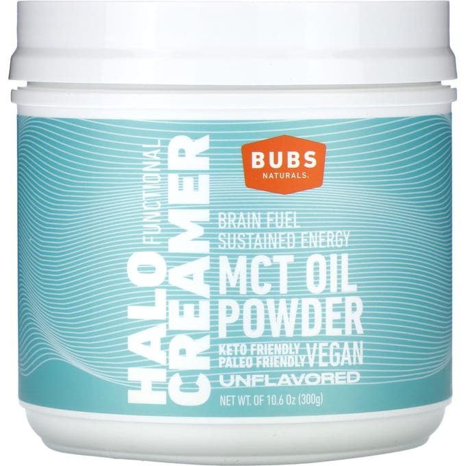 BUBS Naturals, Halo Functional Creamer, Unflavored, 10.6 oz (300 mg) white